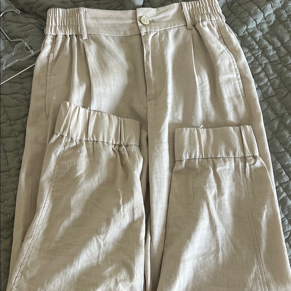 NWOT Zara women’s linen jogger